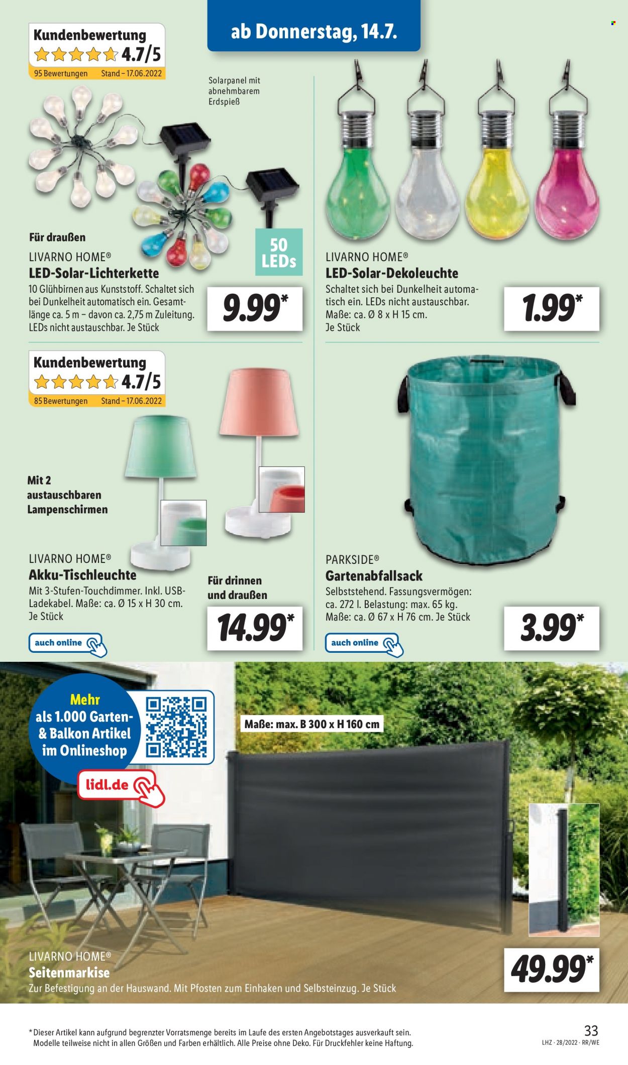Lidl Prospekte  - 11.07.2022 - 16.07.2022. Seite 33