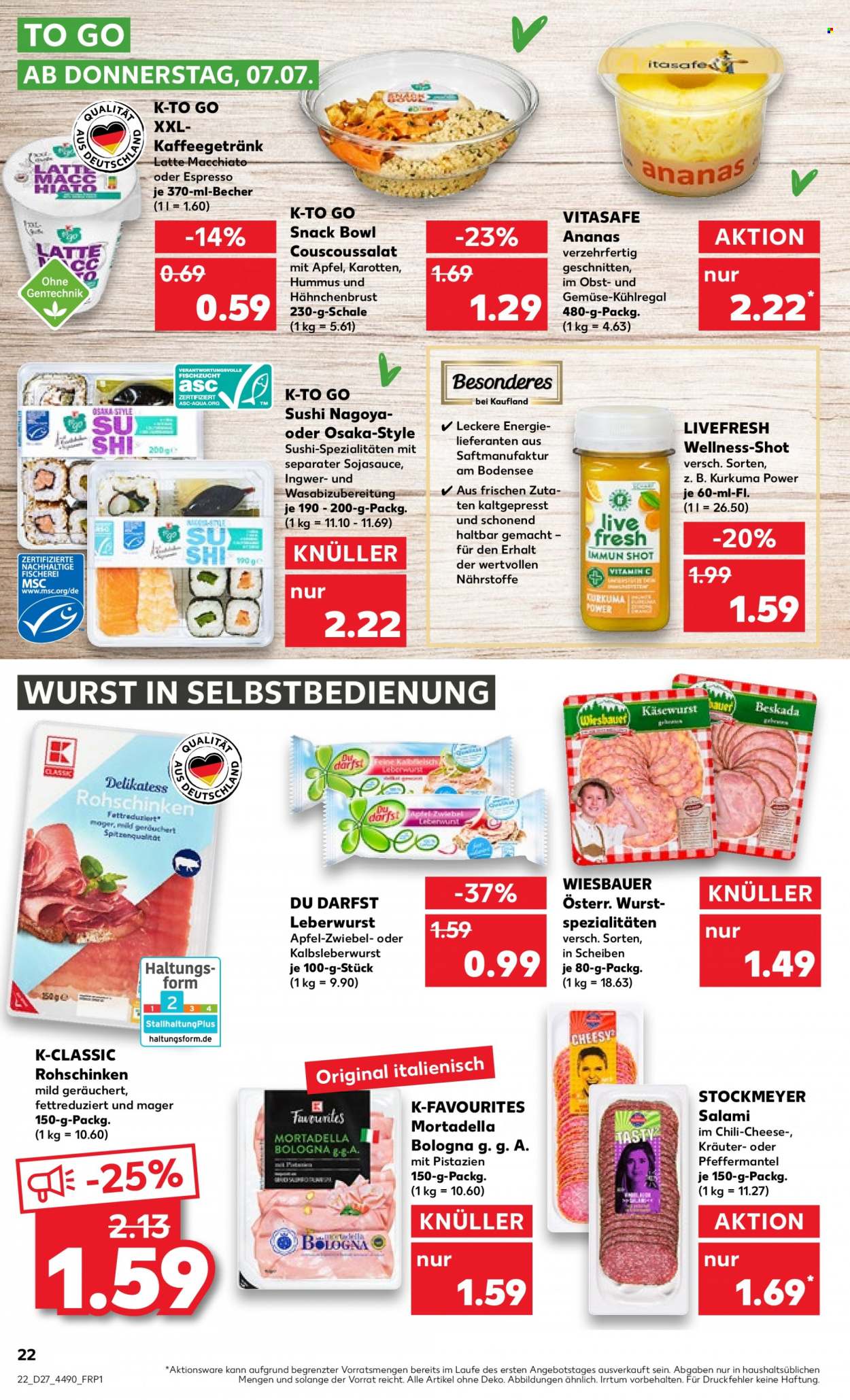 Kaufland Prospekte  - 7.07.2022 - 13.07.2022. Seite 22