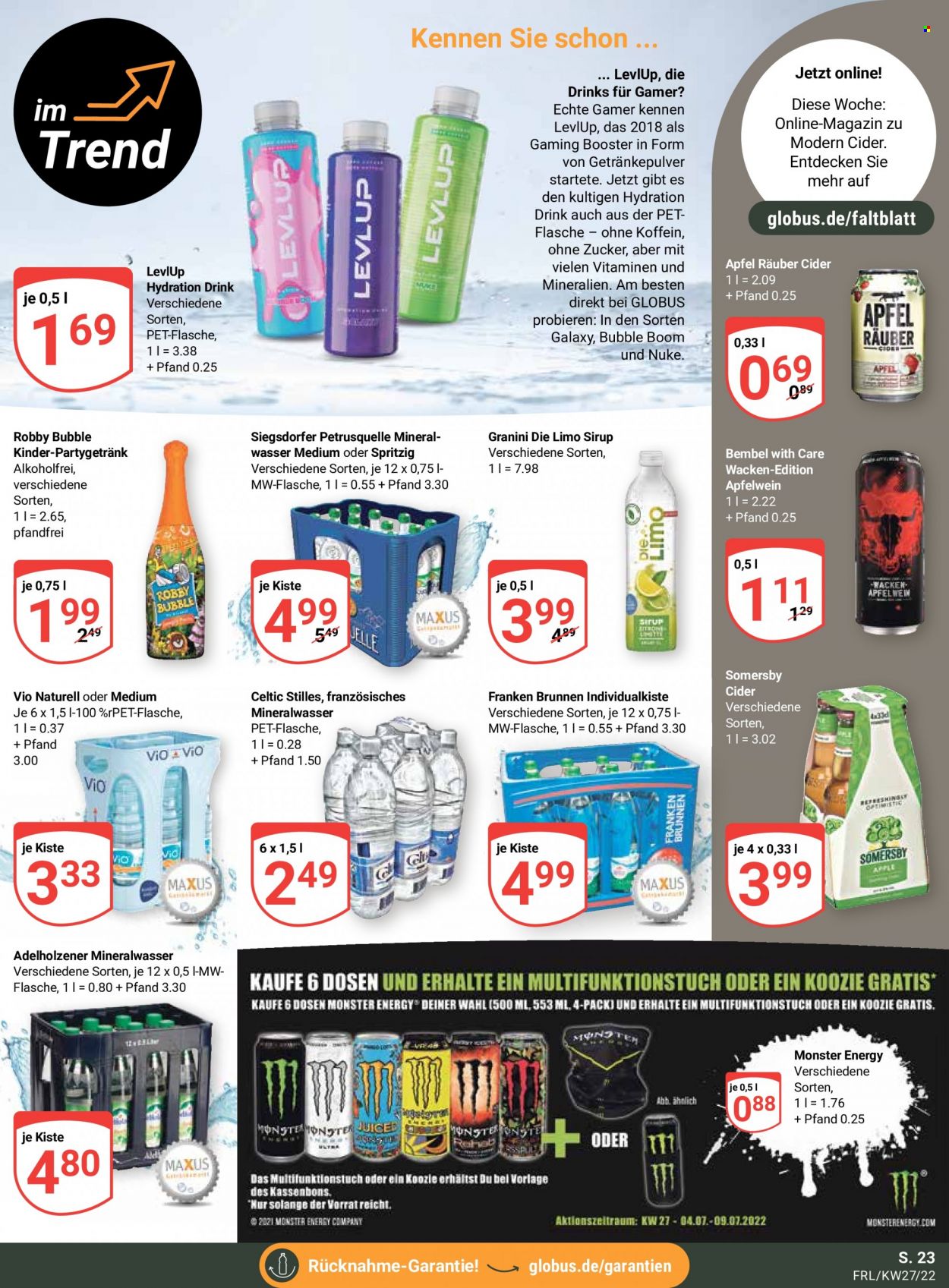 Globus Prospekte  - 4.07.2022 - 9.07.2022. Seite 27