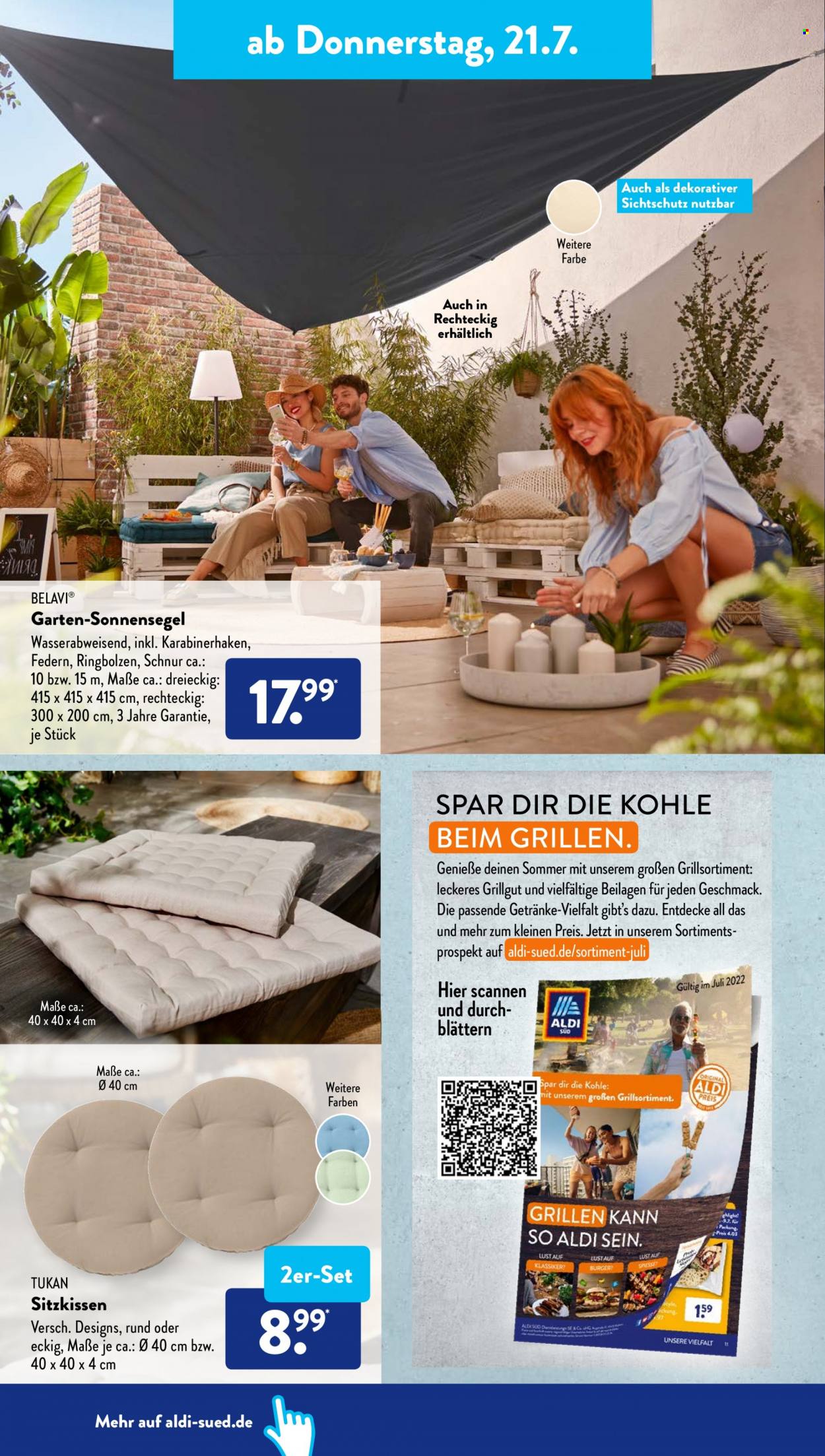 ALDI SÜD Prospekte  - 18.07.2022 - 23.07.2022. Seite 8
