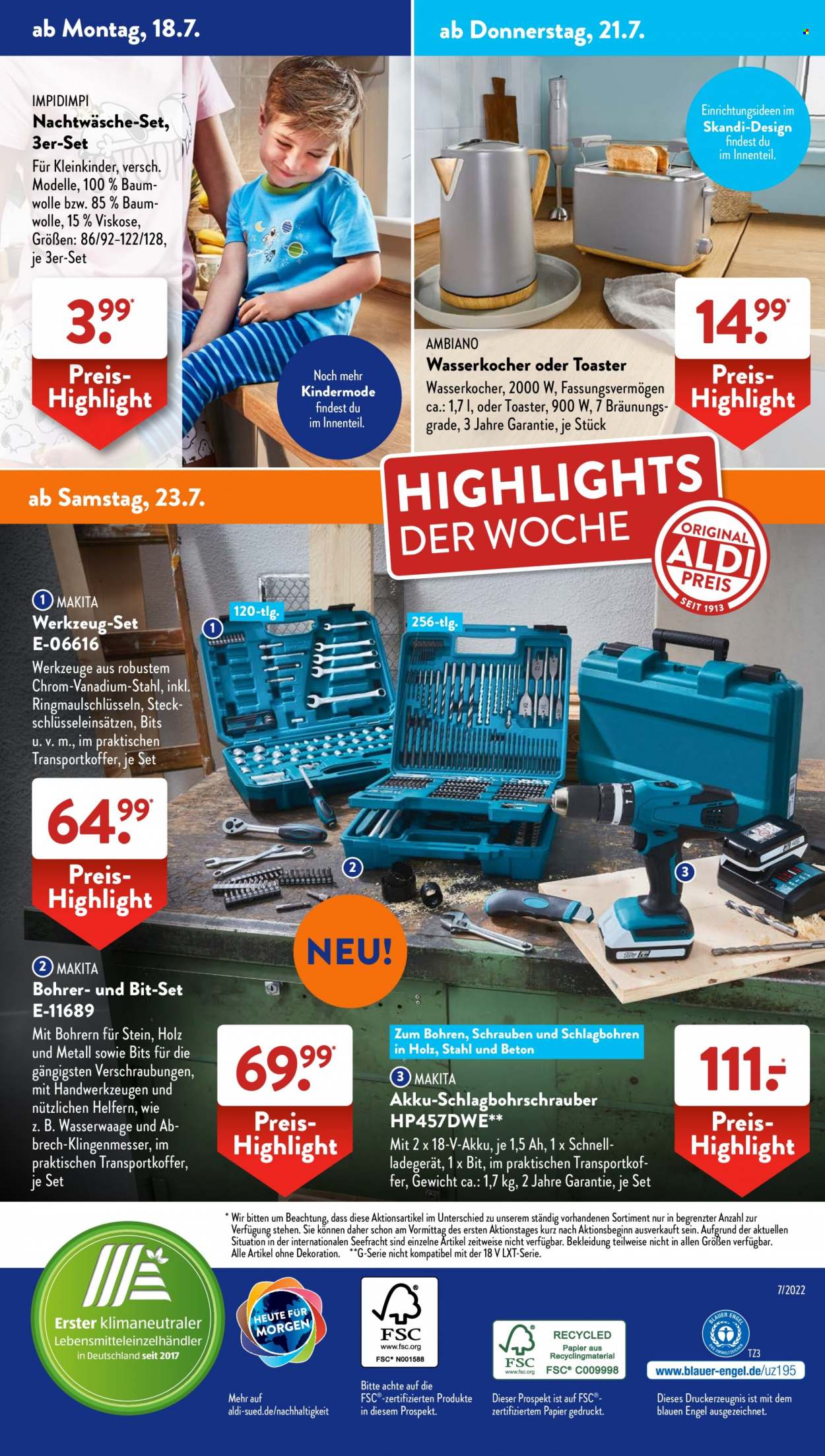 ALDI SÜD Prospekte  - 18.07.2022 - 23.07.2022. Seite 29