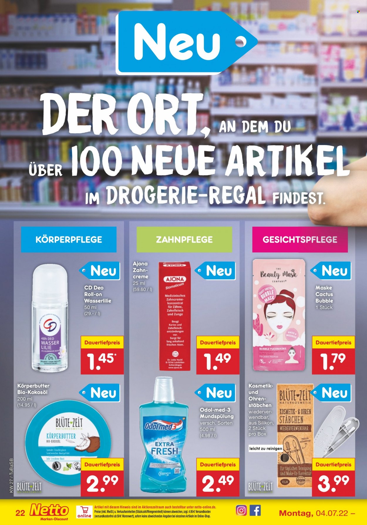Netto Marken-Discount Prospekte  - 4.07.2022 - 9.07.2022. Seite 22