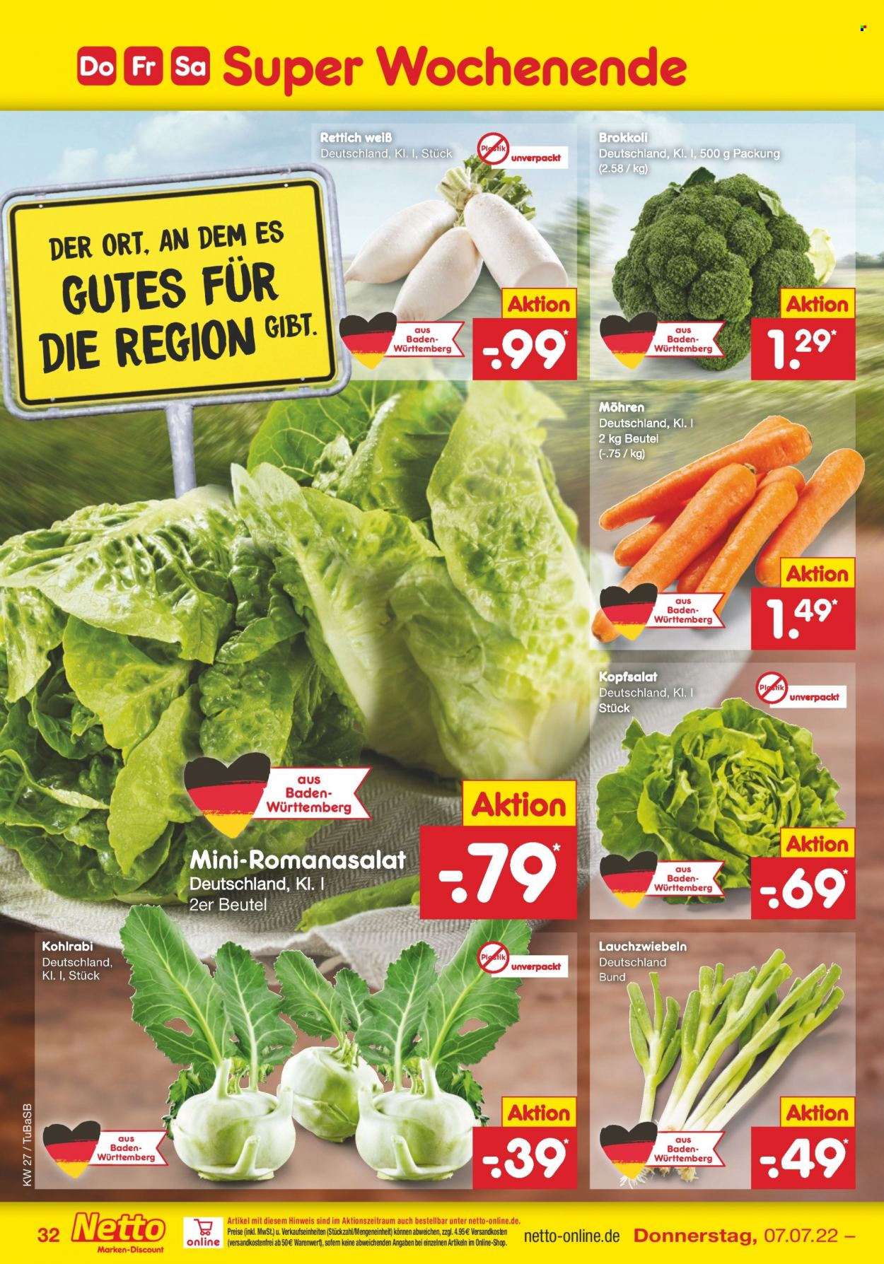 Netto Marken-Discount Prospekte  - 4.07.2022 - 9.07.2022. Seite 32