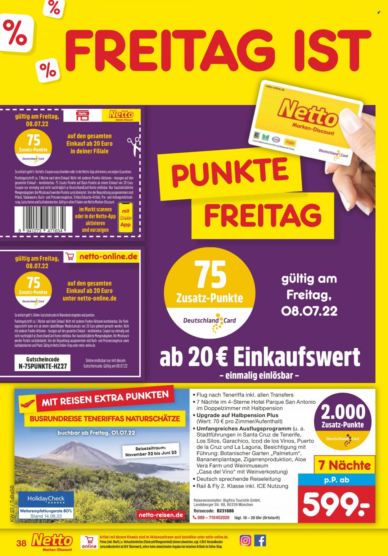 Netto Marken-Discount Prospekte  - 4.07.2022 - 9.07.2022. Seite 38