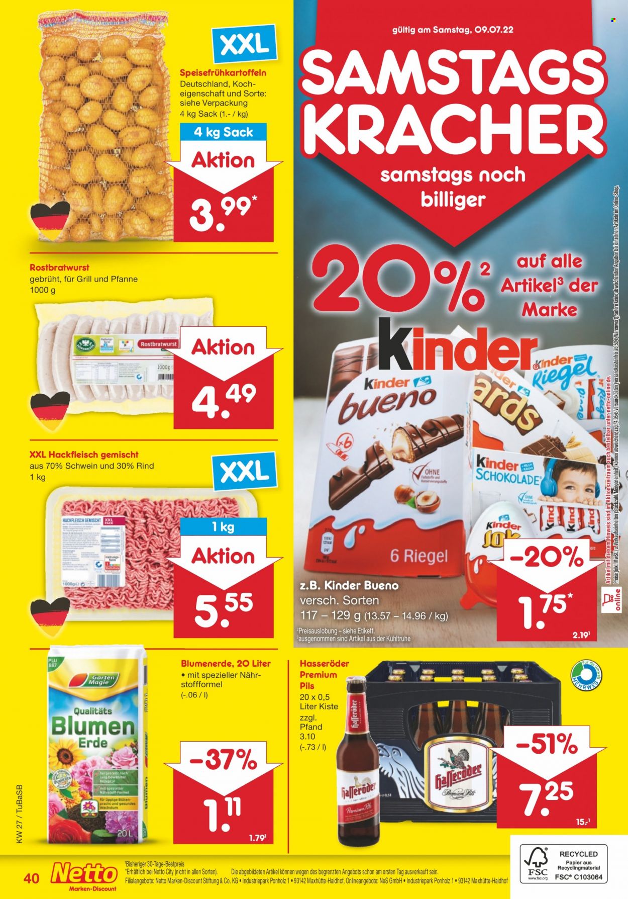 Netto Marken-Discount Prospekte  - 4.07.2022 - 9.07.2022. Seite 40