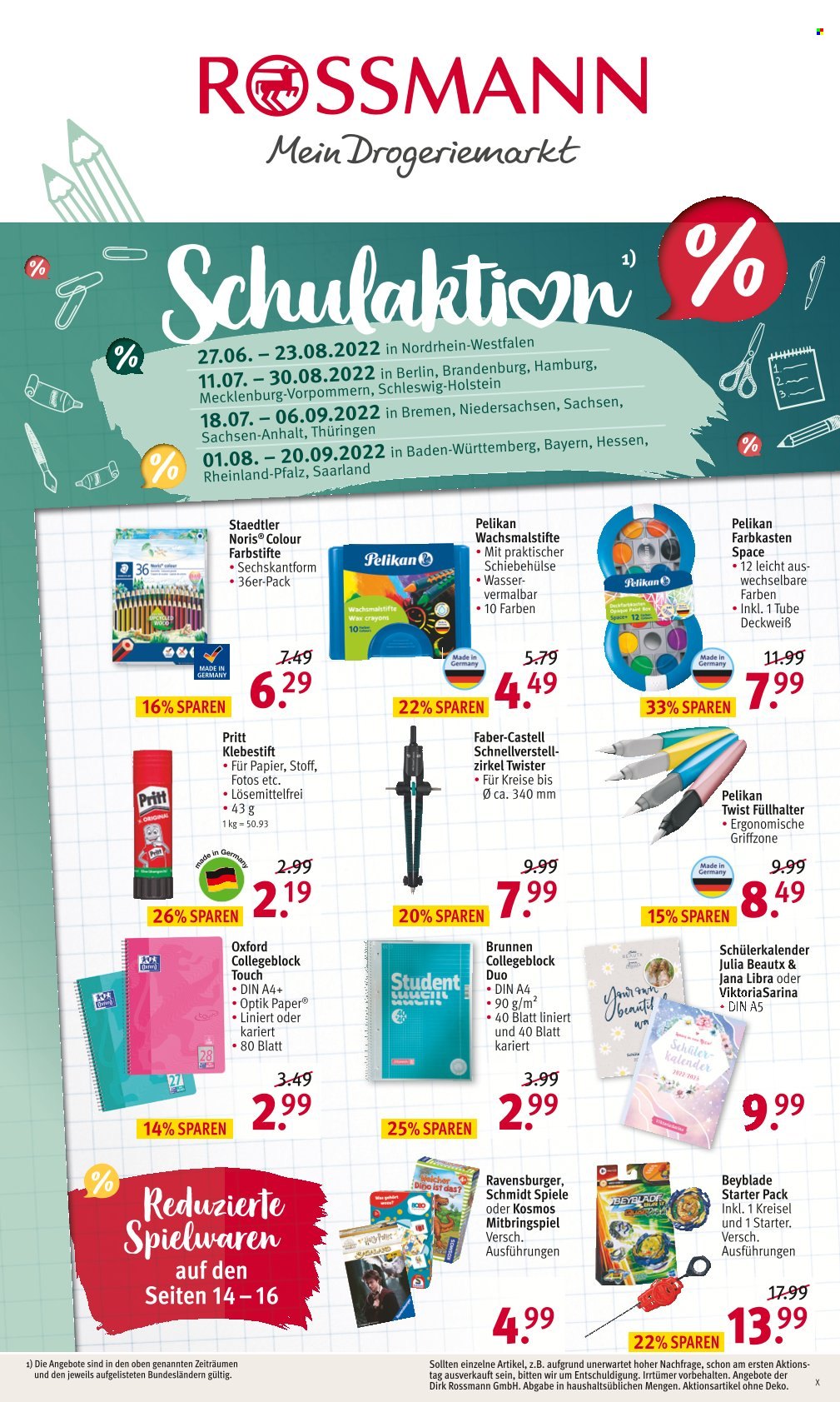 Rossmann Prospekte  - 27.06.2022 - 20.09.2022. Seite 1