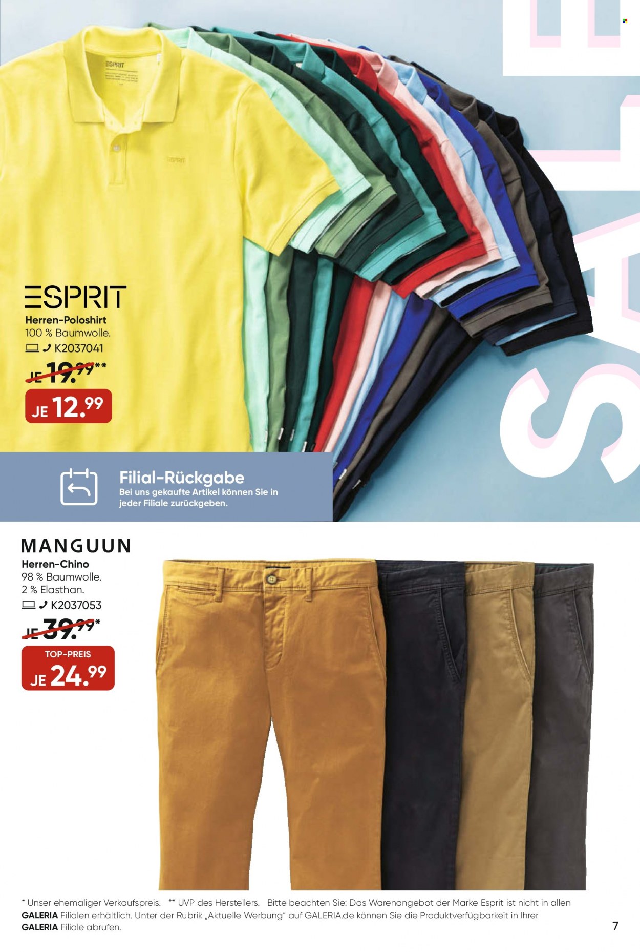 GALERIA Karstadt Kaufhof Prospekte  - 6.07.2022 - 12.07.2022. Seite 7