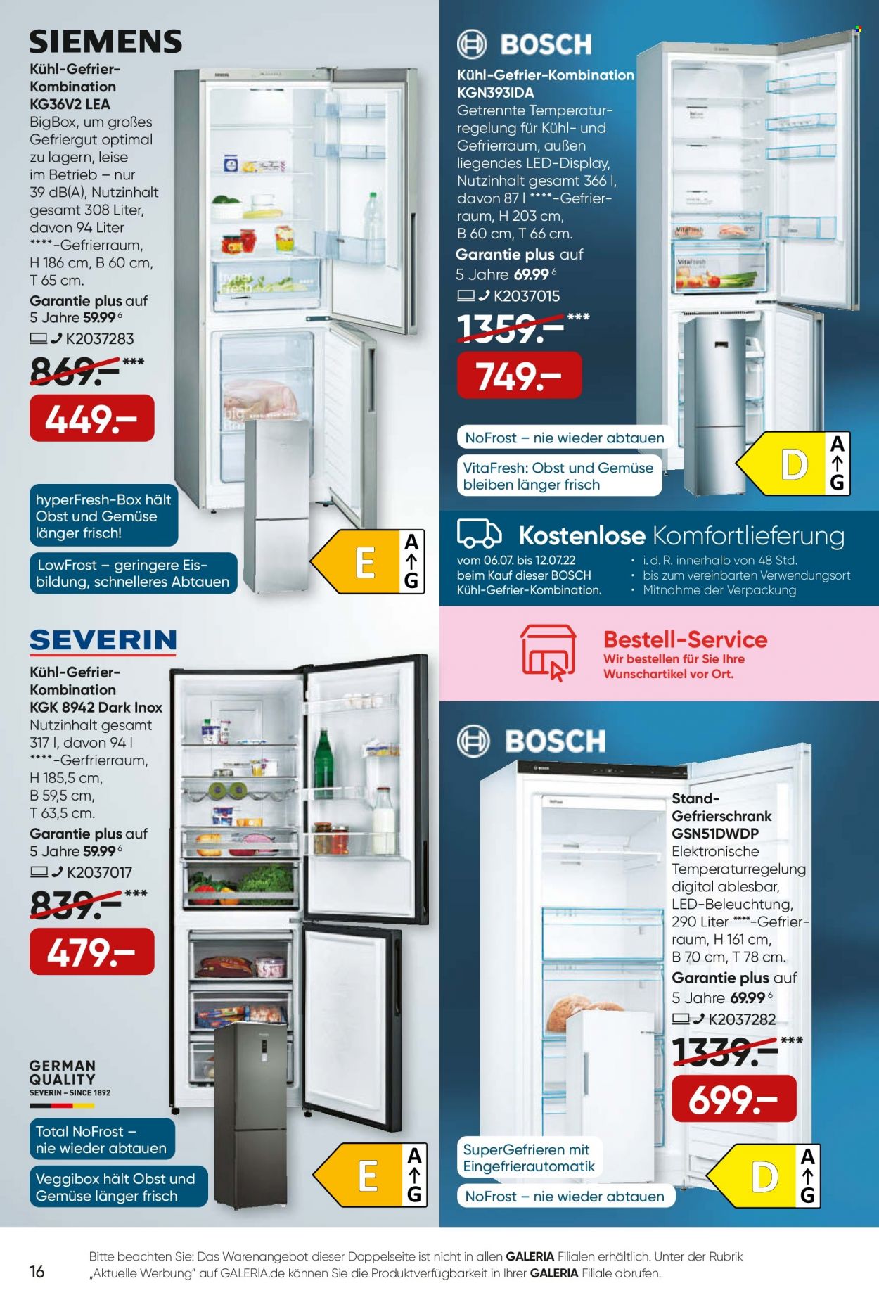 GALERIA Karstadt Kaufhof Prospekte  - 6.07.2022 - 12.07.2022. Seite 16