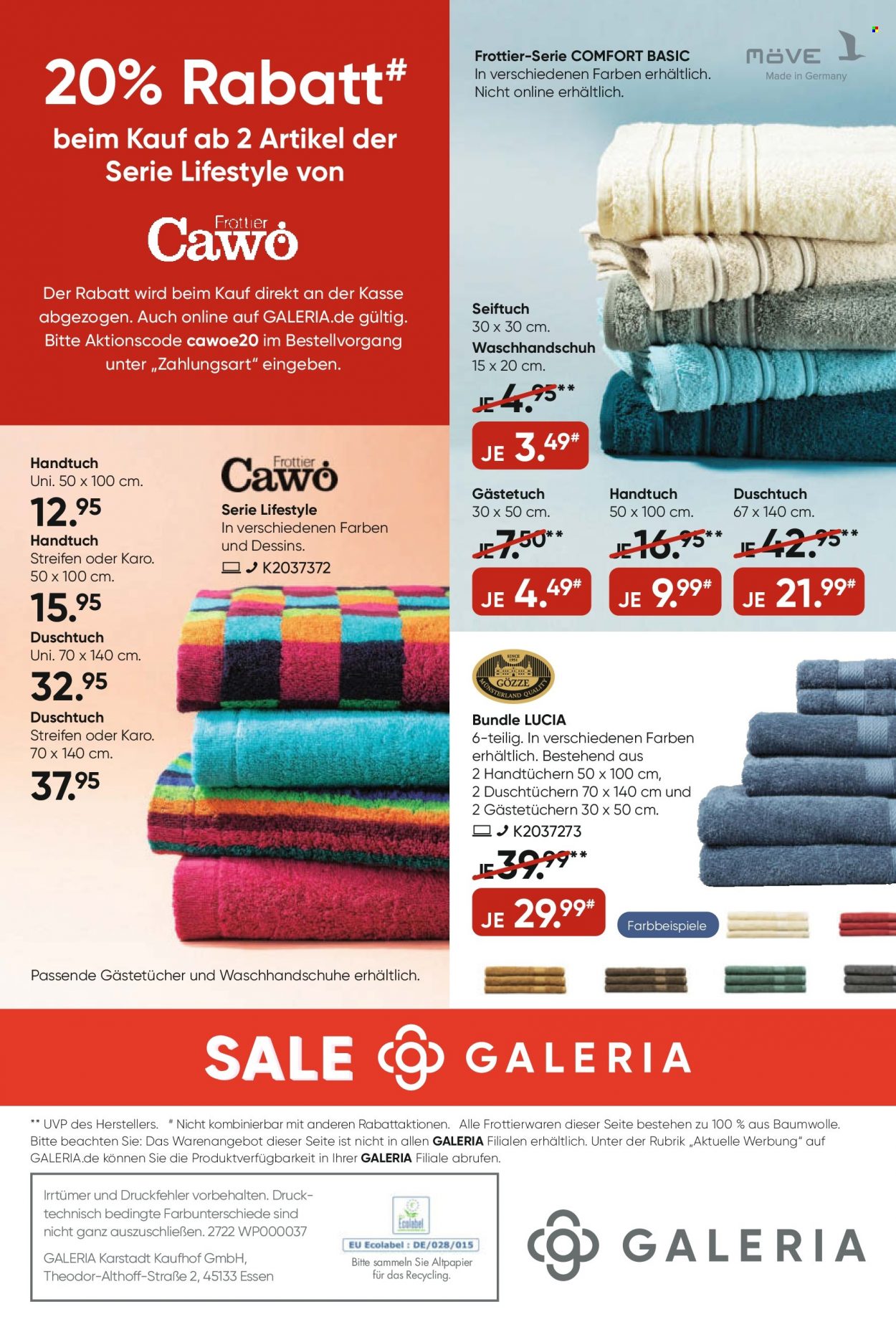 GALERIA Karstadt Kaufhof Prospekte  - 6.07.2022 - 12.07.2022. Seite 24