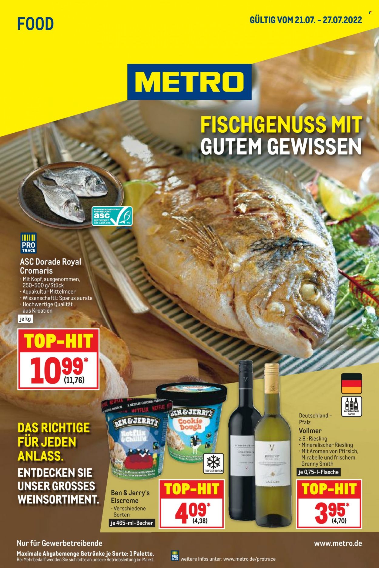 Metro Prospekte  - 21.07.2022 - 27.07.2022. Seite 1
