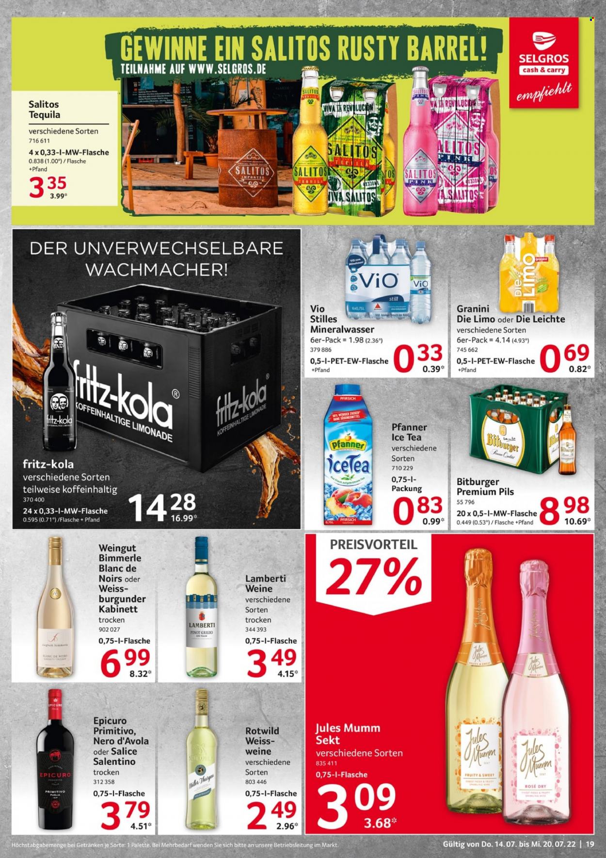 Selgros Prospekte  - 14.07.2022 - 20.07.2022. Seite 19