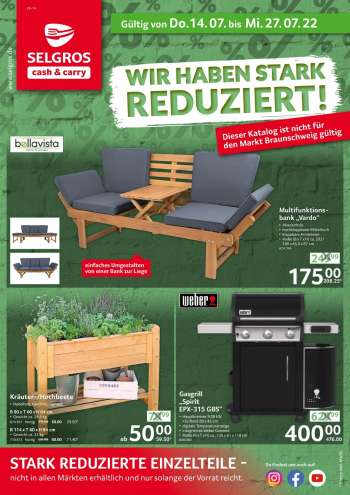 Prospekte Selgros - 14.07.2022 - 27.07.2022.