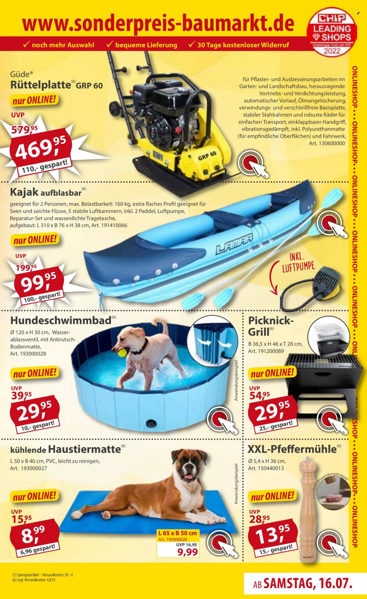 Sonderpreis-Baumarkt Prospekte  - 16.07.2022 - 22.07.2022. Seite 7