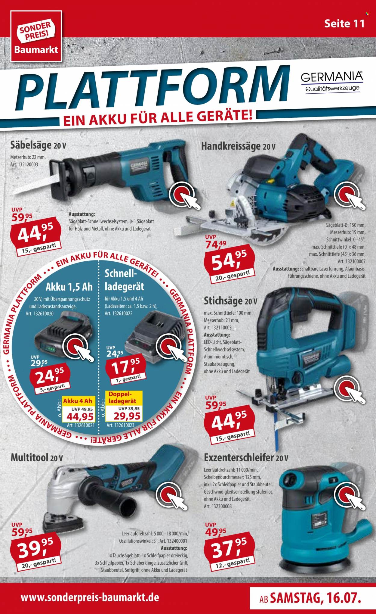 Sonderpreis-Baumarkt Prospekte  - 16.07.2022 - 22.07.2022. Seite 11