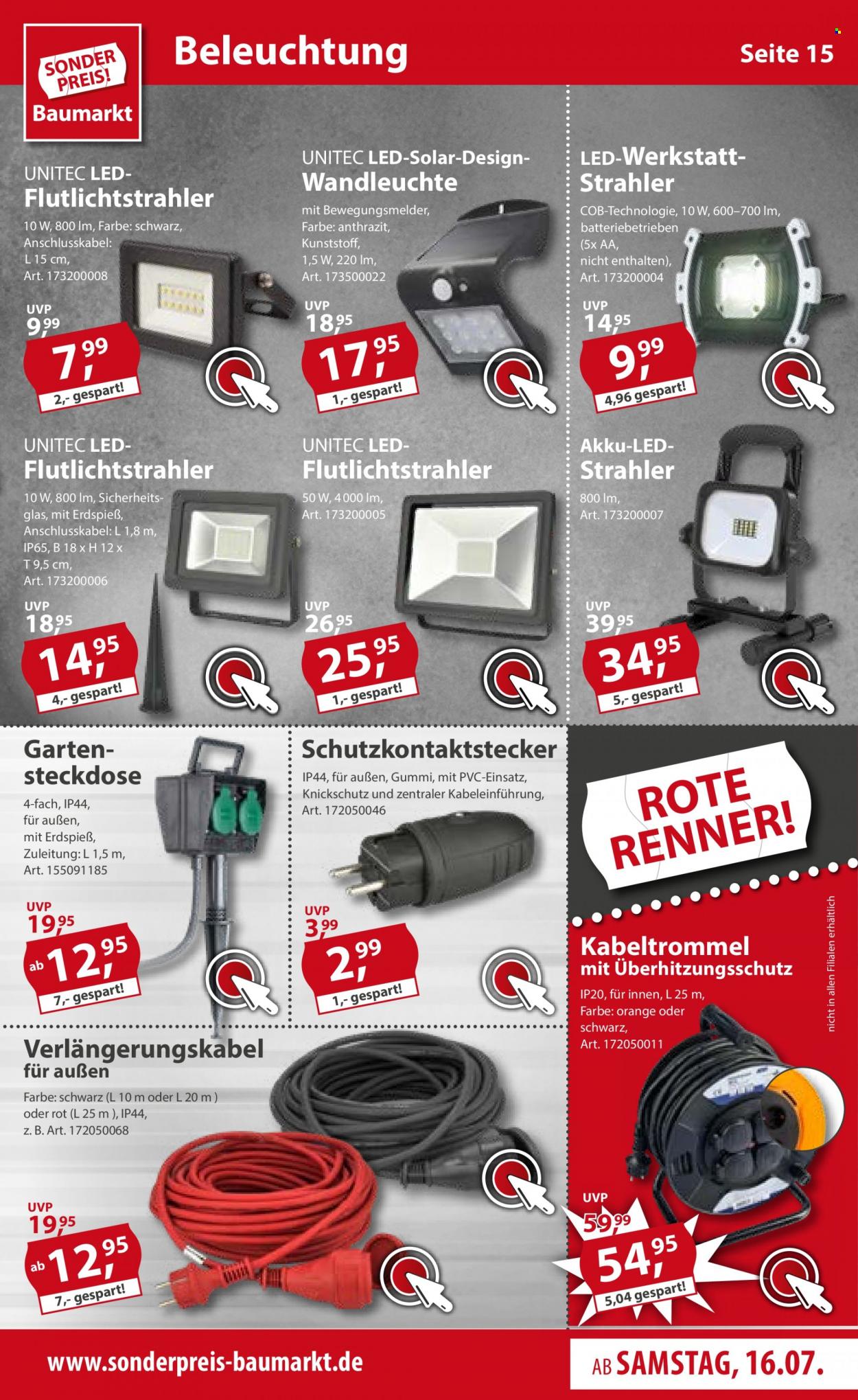 Sonderpreis-Baumarkt Prospekte  - 16.07.2022 - 22.07.2022. Seite 15