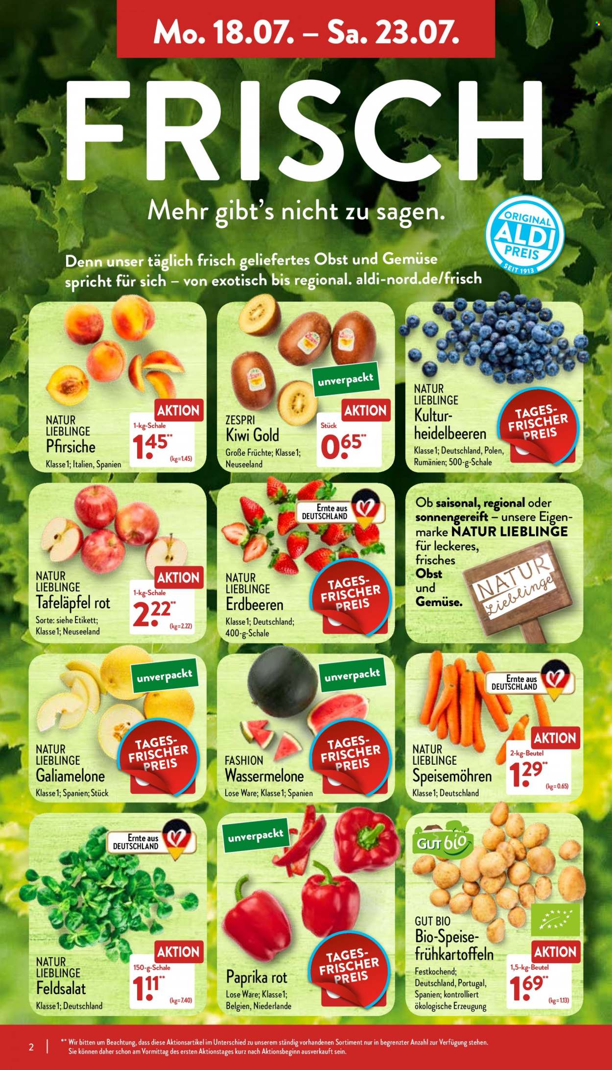 ALDI Nord Prospekte  - 18.07.2022 - 23.07.2022. Seite 2