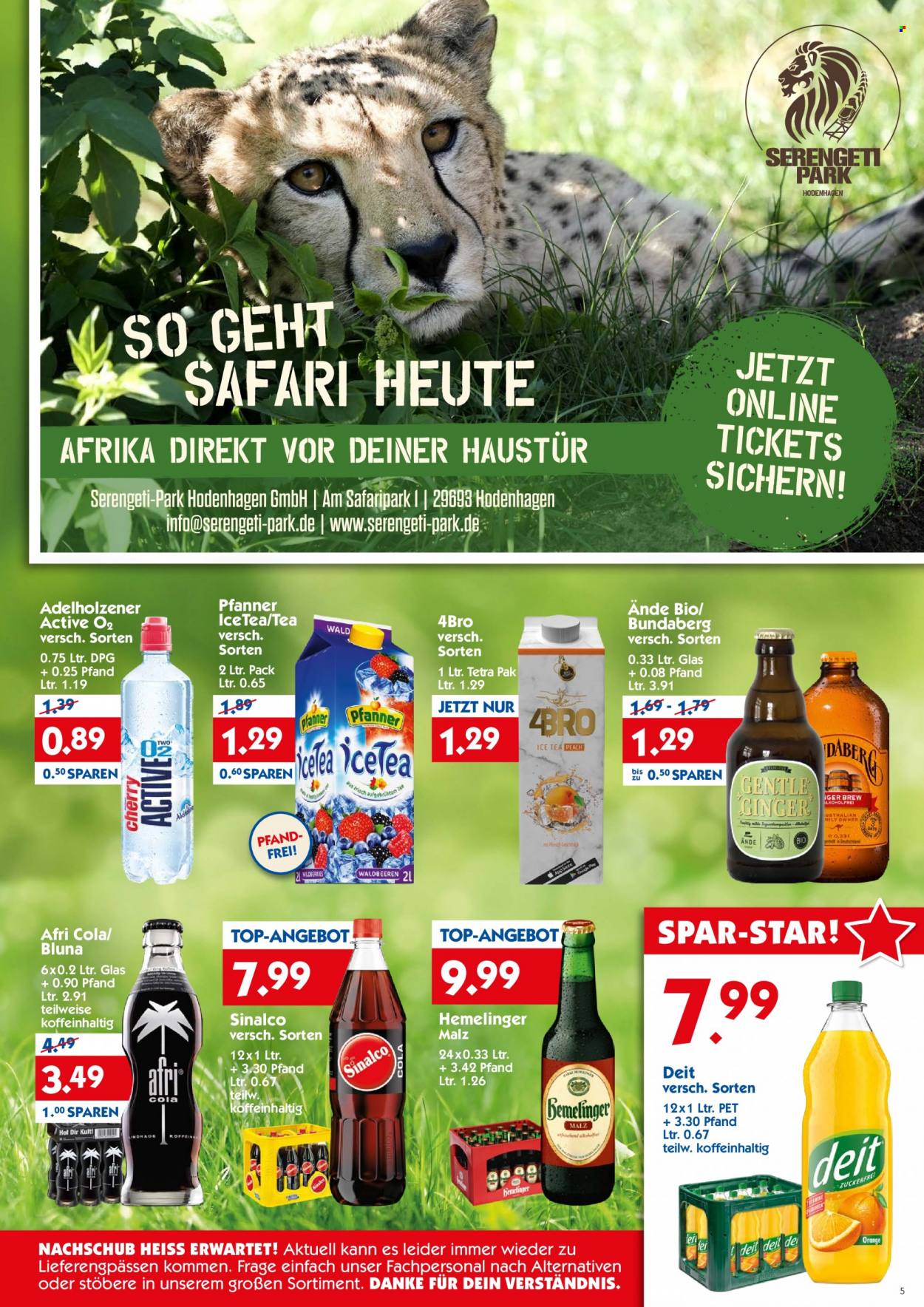 Hol'ab! Getränkemarkt Prospekte  - 11.07.2022 - 16.07.2022. Seite 5
