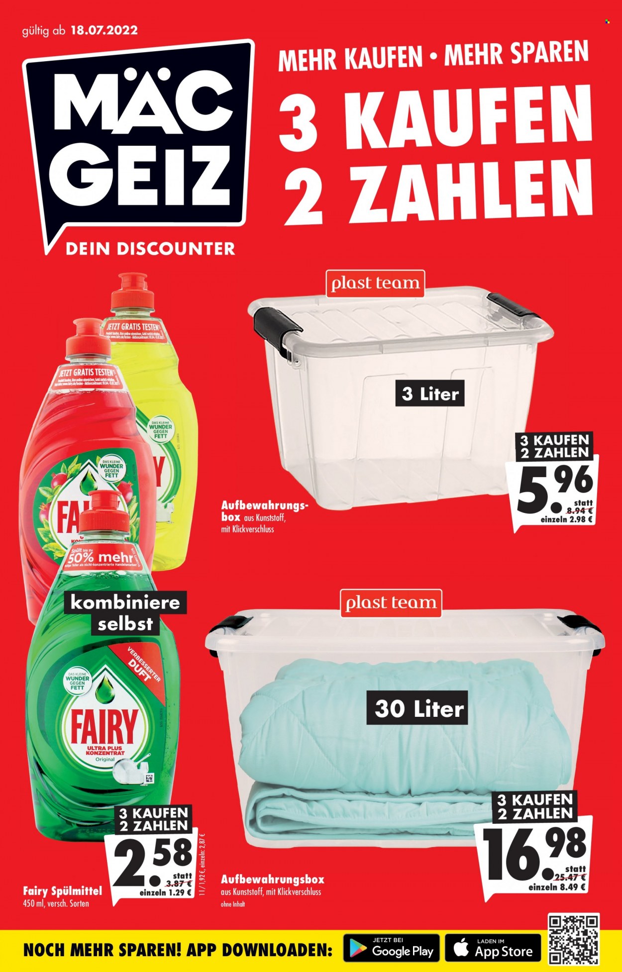 Mäc-Geiz Prospekte  - 18.07.2022 - 24.07.2022. Seite 1