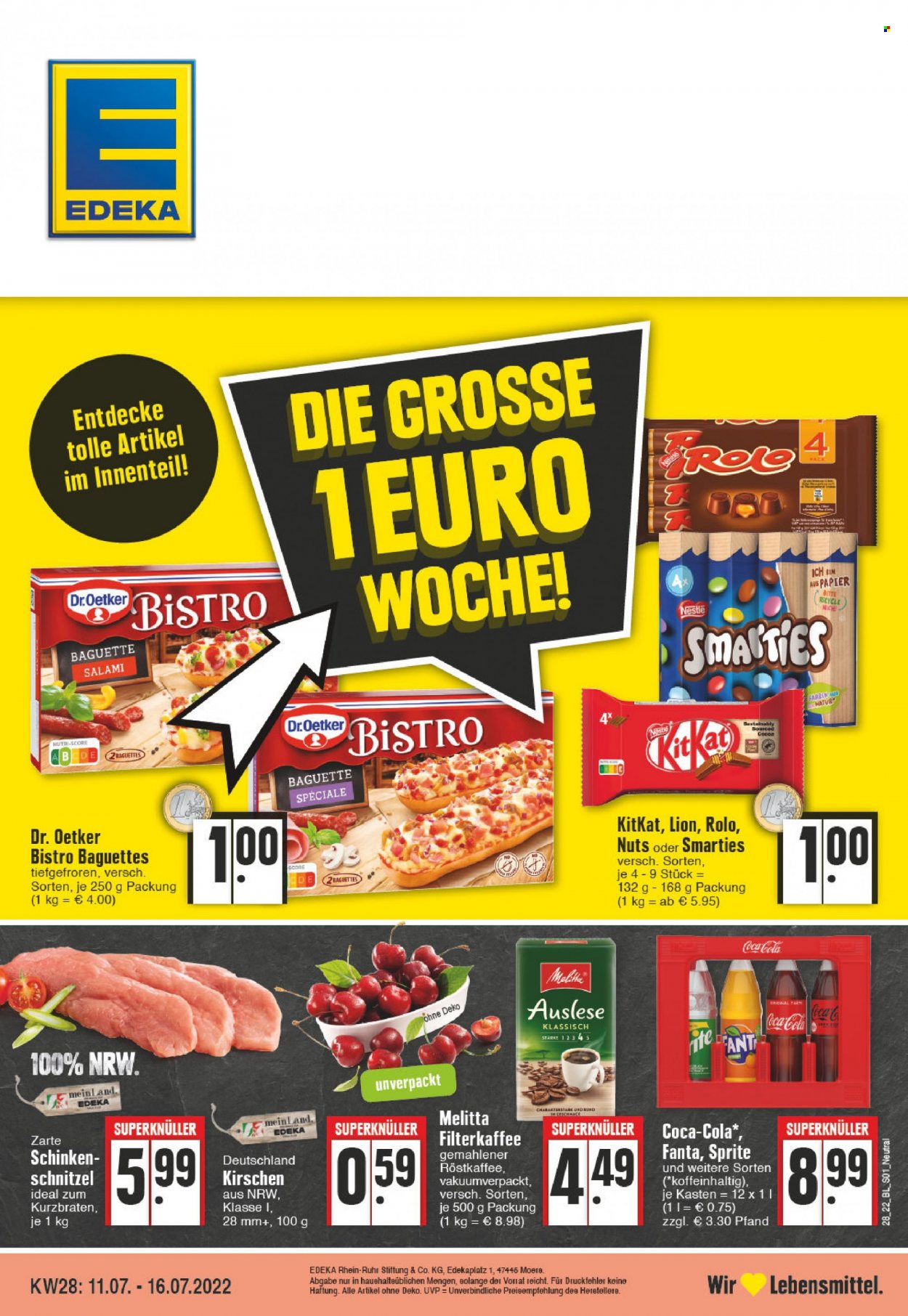 Edeka Prospekte  - 11.07.2022 - 16.07.2022. Seite 1