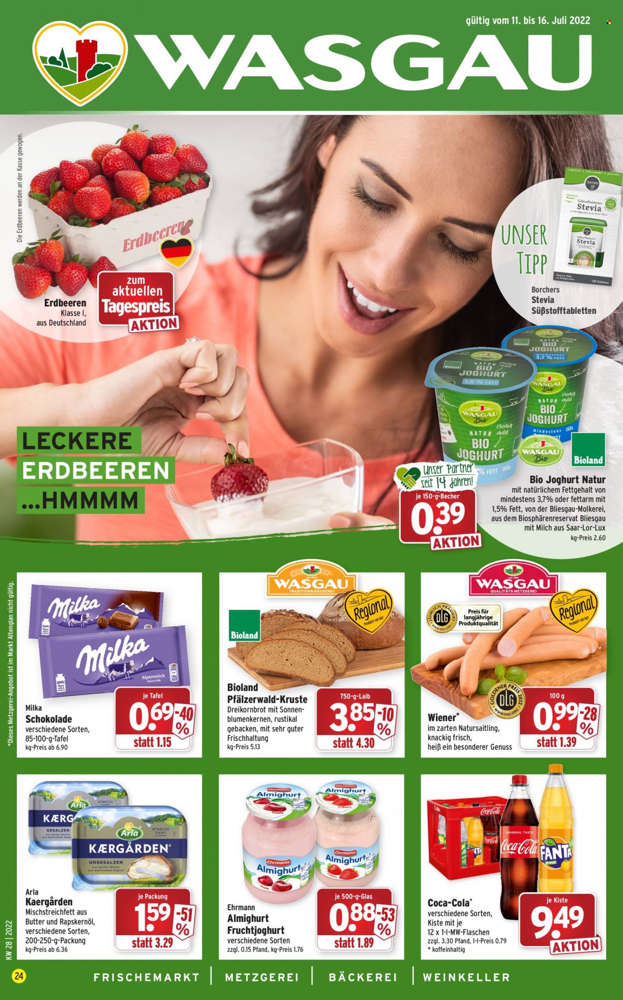 Wasgau Prospekte  - 11.07.2022 - 16.07.2022. Seite 1