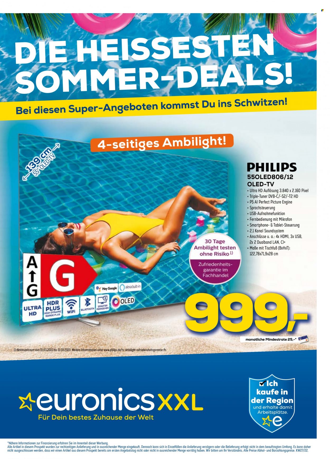 Euronics Prospekte  - 8.07.2022 - 14.07.2022. Seite 1