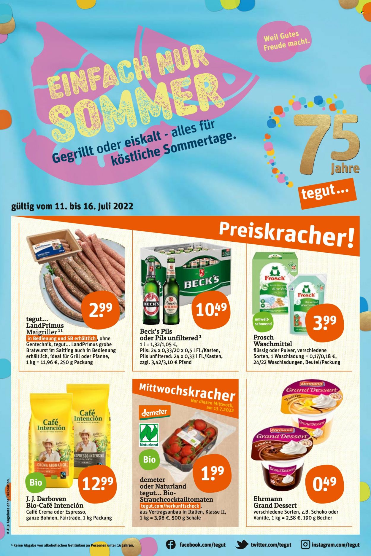 tegut... Prospekte  - 11.07.2022 - 16.07.2022. Seite 3
