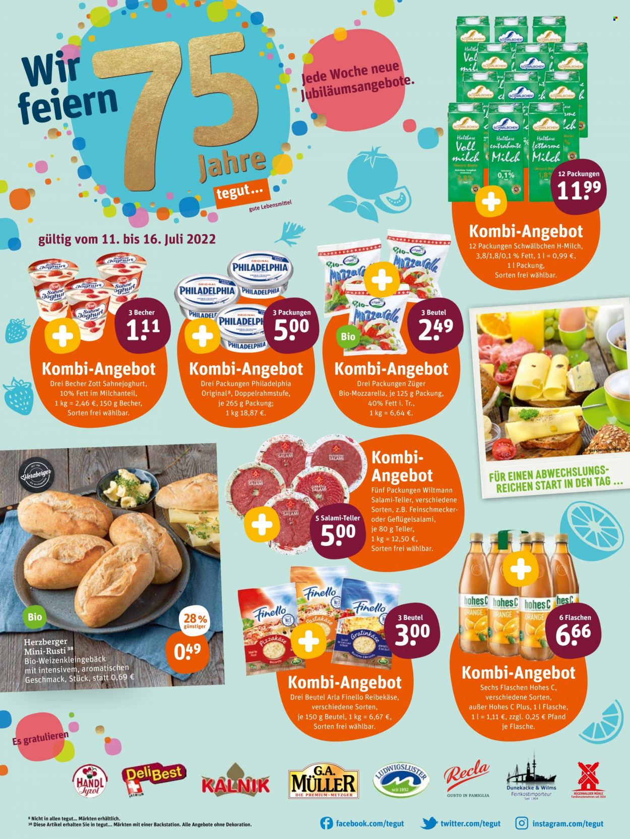 tegut... Prospekte  - 11.07.2022 - 16.07.2022. Seite 1