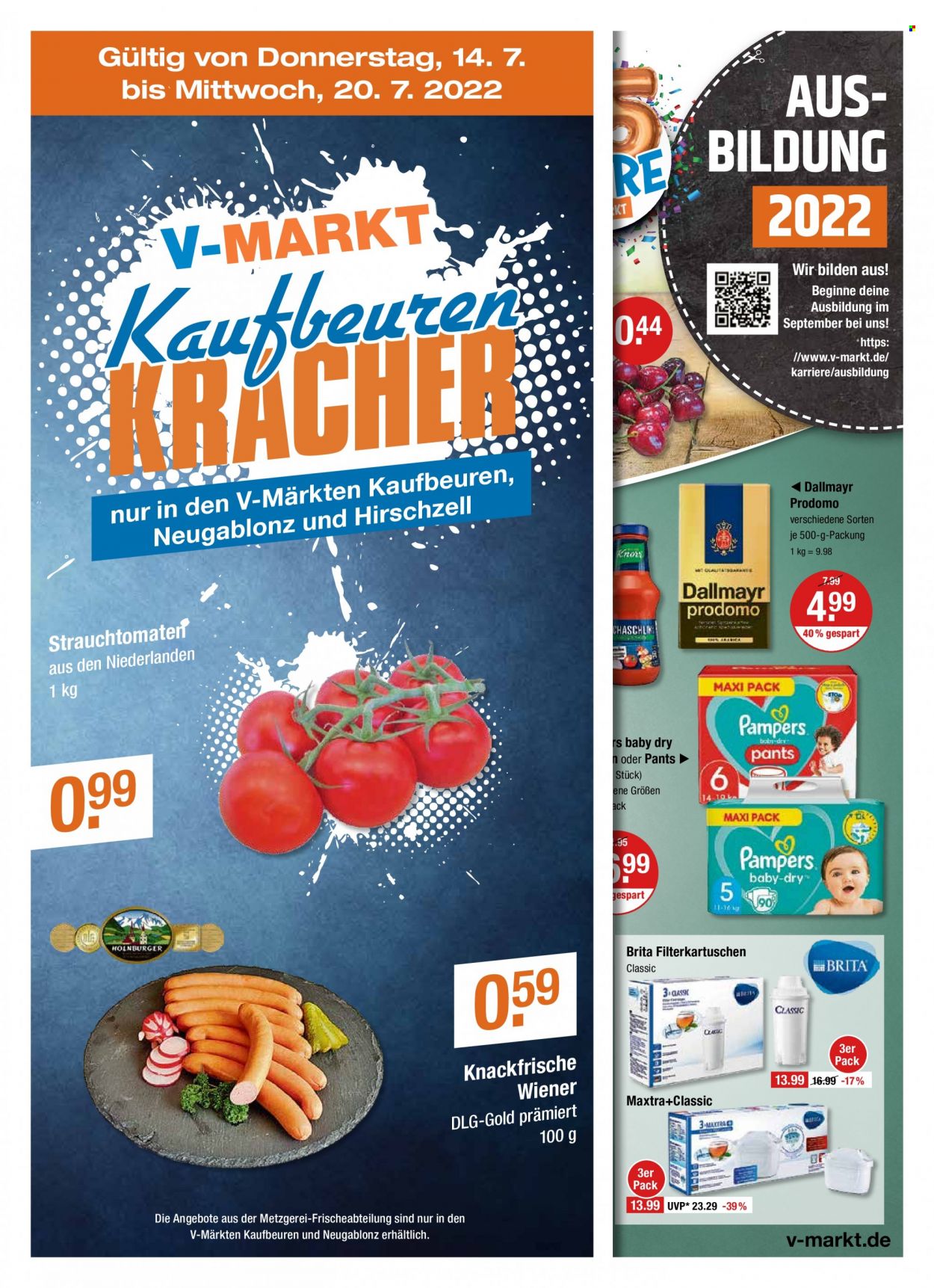 V-Markt Prospekte  - 14.07.2022 - 20.07.2022. Seite 1