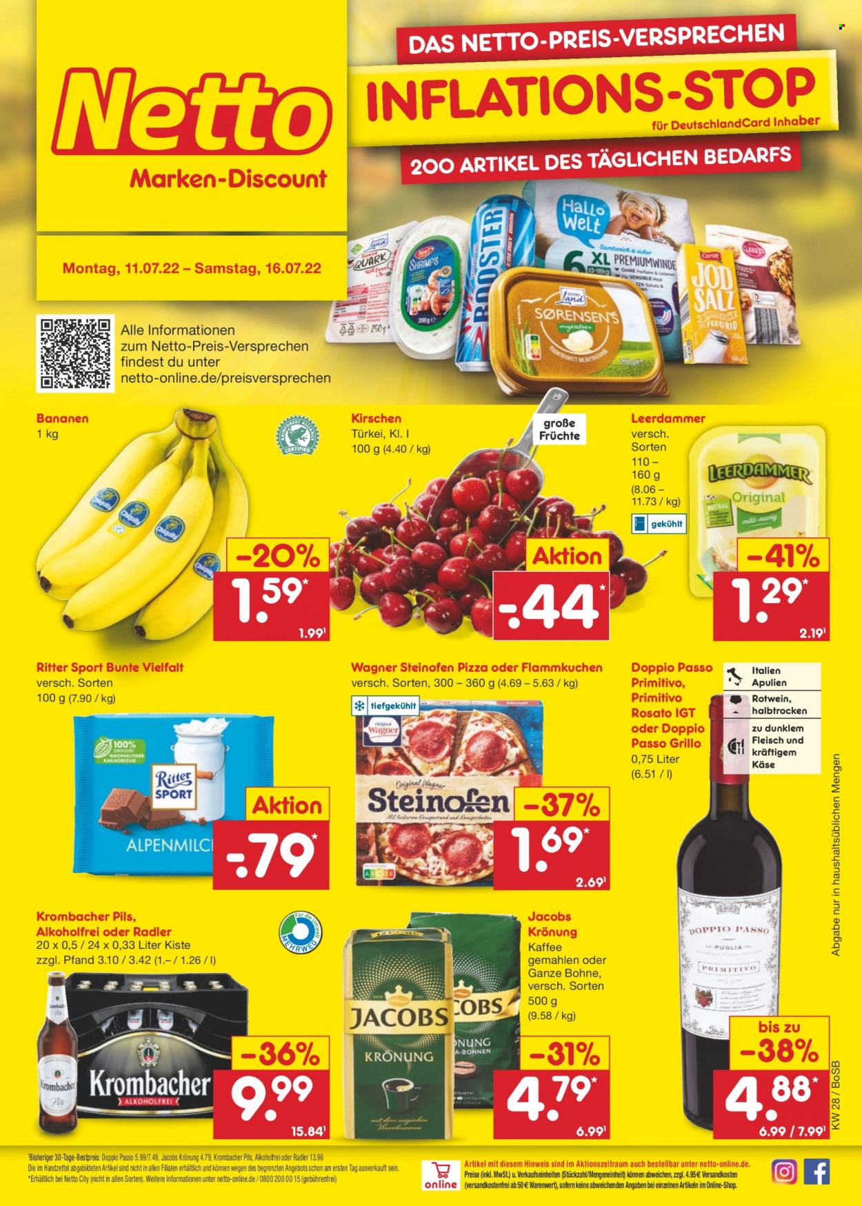 Netto Marken-Discount Prospekte  - 11.07.2022 - 16.07.2022. Seite 1