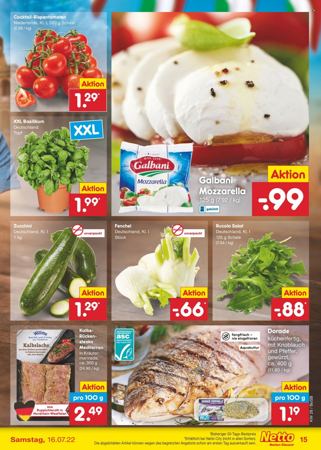 Netto Marken-Discount Prospekte  - 11.07.2022 - 16.07.2022. Seite 15