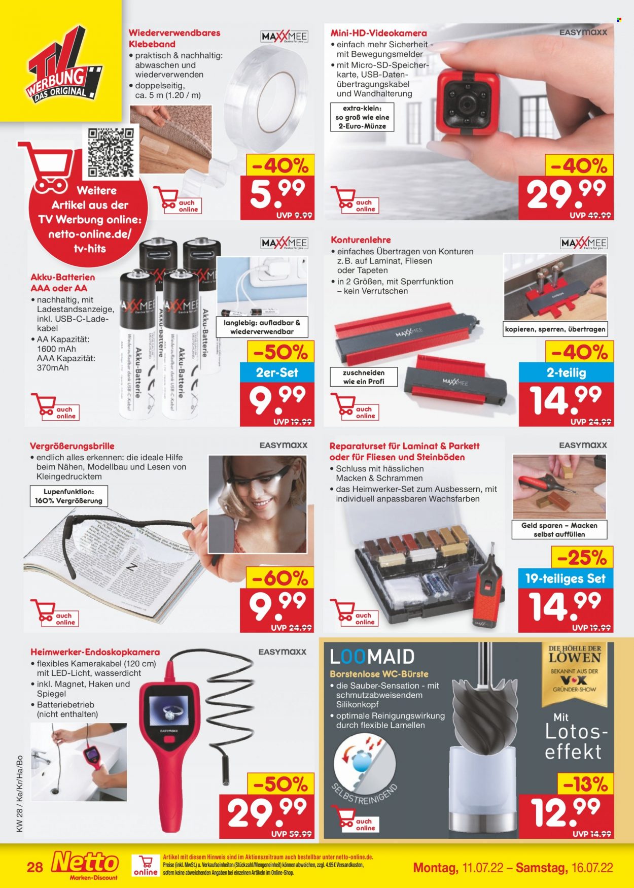Netto Marken-Discount Prospekte  - 11.07.2022 - 16.07.2022. Seite 28