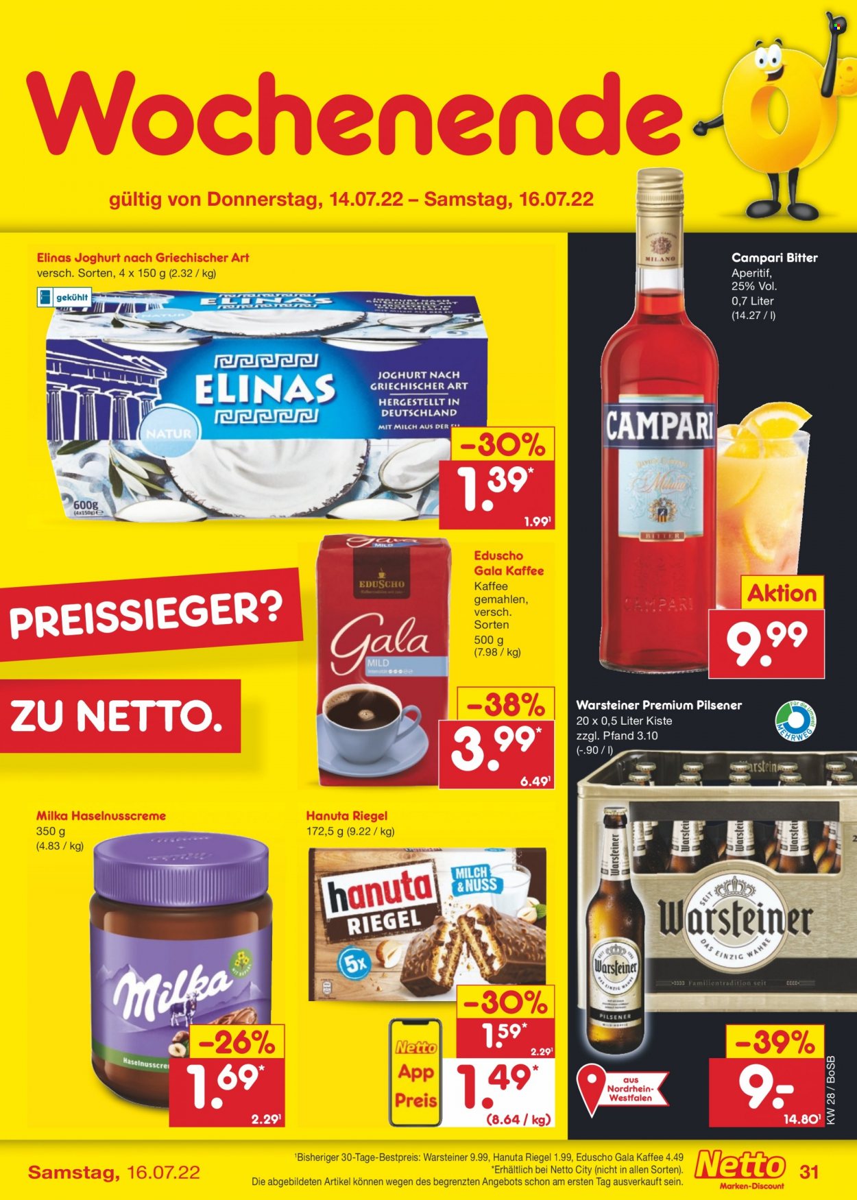Netto Marken-Discount Prospekte  - 11.07.2022 - 16.07.2022. Seite 31