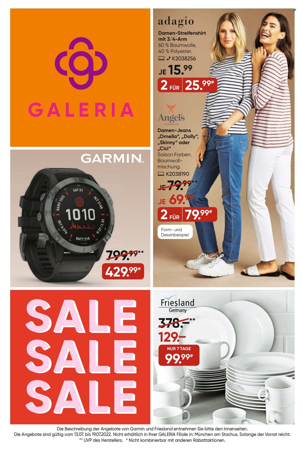 GALERIA Karstadt Kaufhof Prospekte  - 13.07.2022 - 19.07.2022. Seite 1