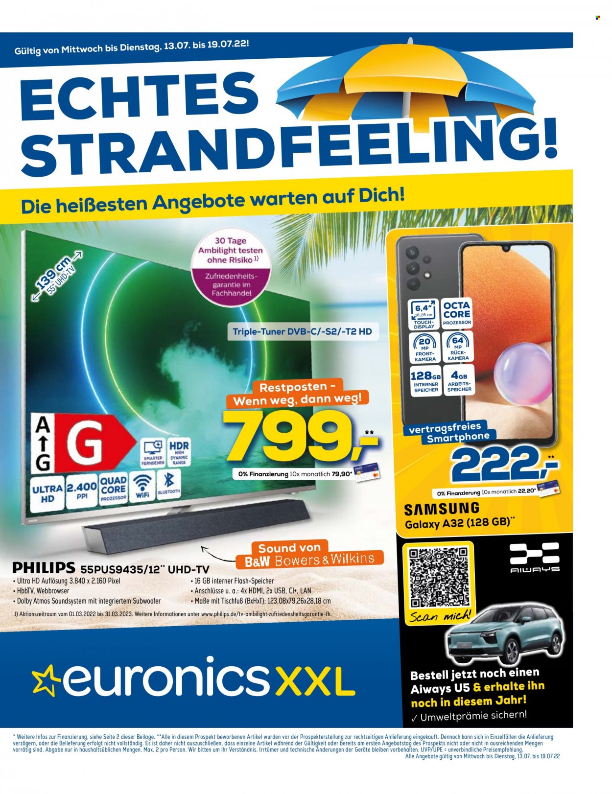 Euronics Prospekte  - 13.07.2022 - 19.07.2022. Seite 1