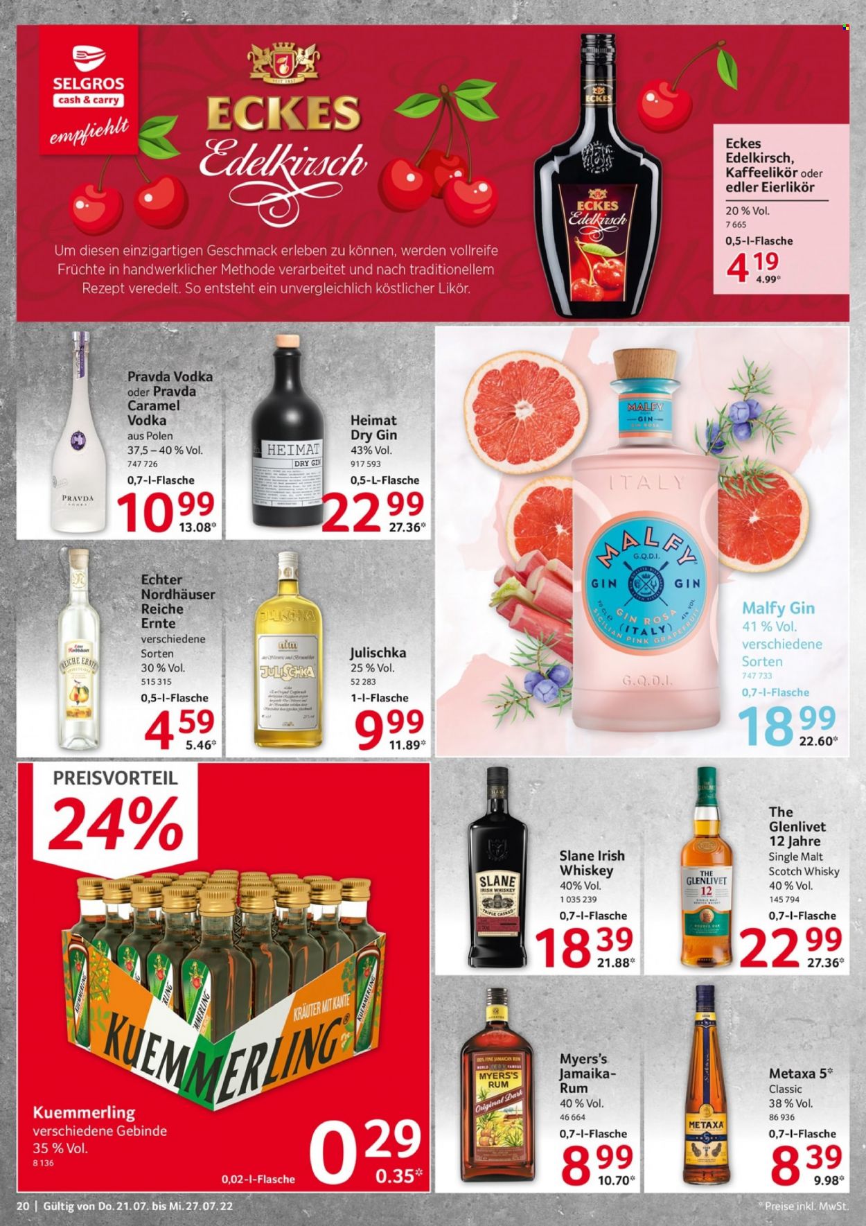 Selgros Prospekte  - 21.07.2022 - 27.07.2022. Seite 20