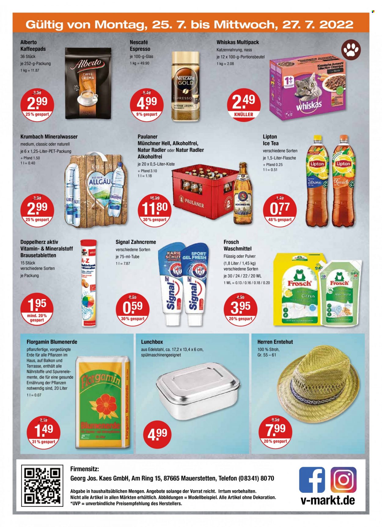 V-Markt Prospekte  - 21.07.2022 - 27.07.2022. Seite 20