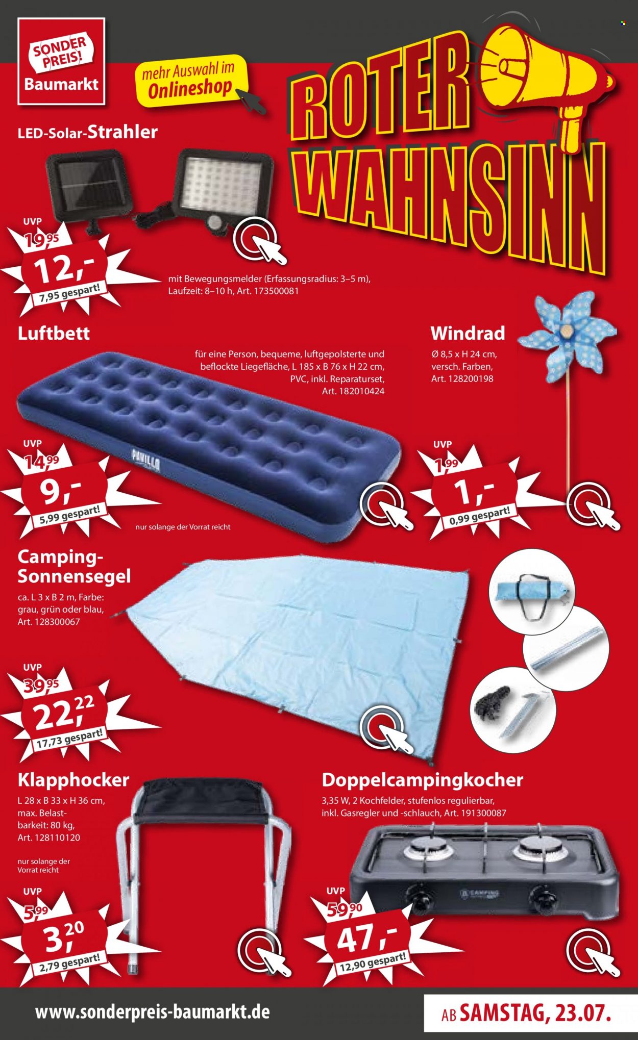 Sonderpreis-Baumarkt Prospekte  - 23.07.2022 - 29.07.2022. Seite 3