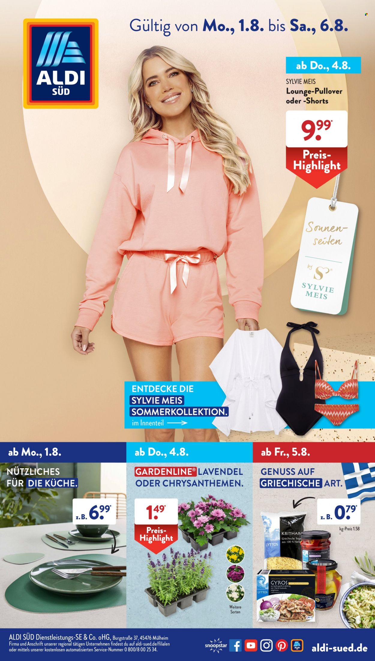ALDI SÜD Prospekte  - 1.08.2022 - 6.08.2022. Seite 1