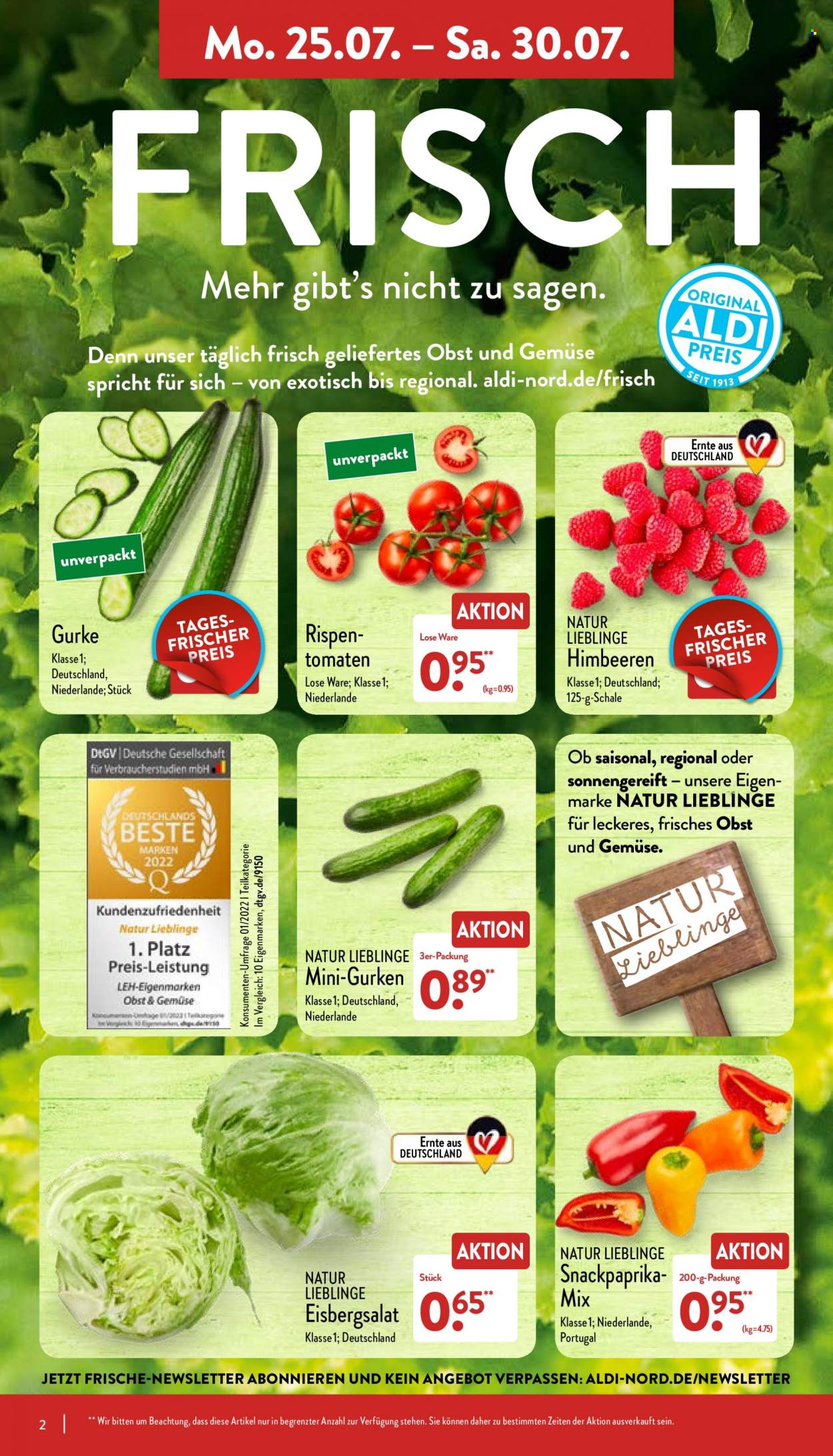 ALDI Nord Prospekte  - 25.07.2022 - 30.07.2022. Seite 2