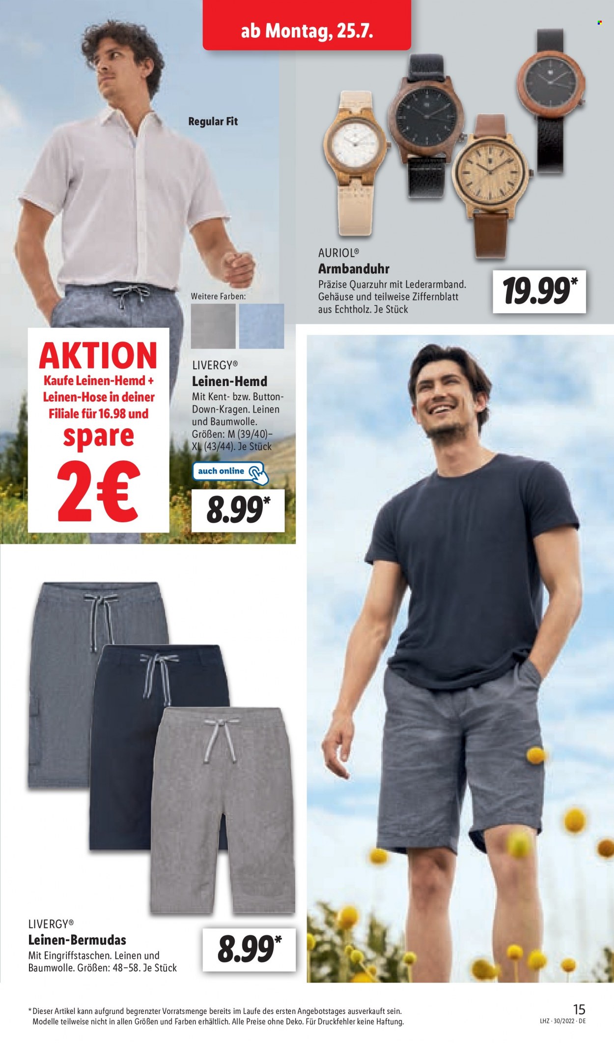 Lidl Prospekte  - 25.07.2022 - 30.07.2022. Seite 15