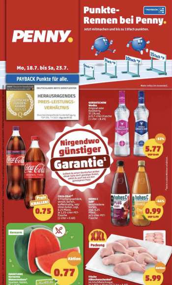Prospekte Penny - 18.07.2022 - 23.07.2022.