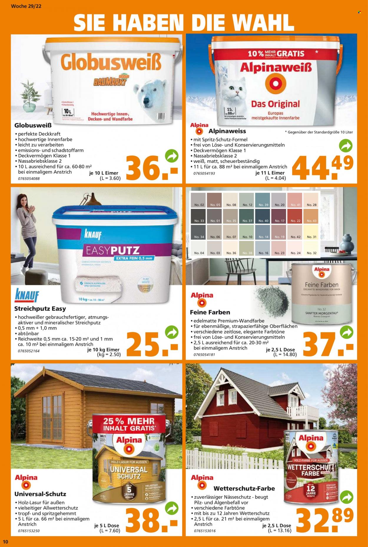 Globus Baumarkt Prospekte  - 18.07.2022 - 23.07.2022. Seite 10