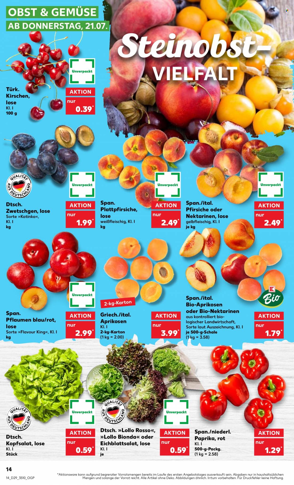 Kaufland Prospekte  - 21.07.2022 - 27.07.2022. Seite 14