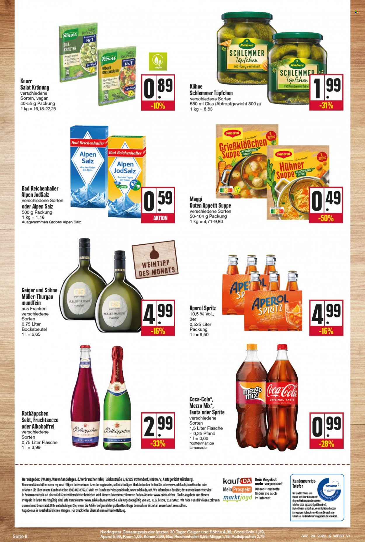 Edeka Prospekte  - 18.07.2022 - 23.07.2022. Seite 8