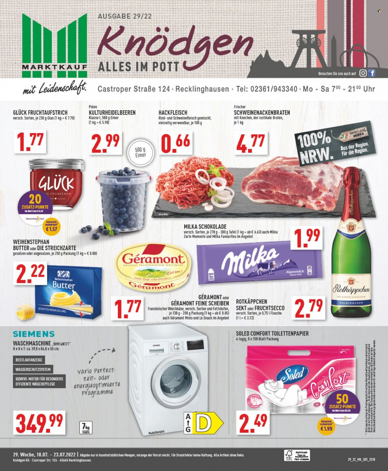 Marktkauf Prospekte  - 18.07.2022 - 23.07.2022. Seite 1