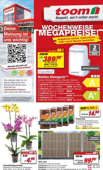 Prospekte toom Baumarkt - 23.07.2022 - 29.07.2022.
