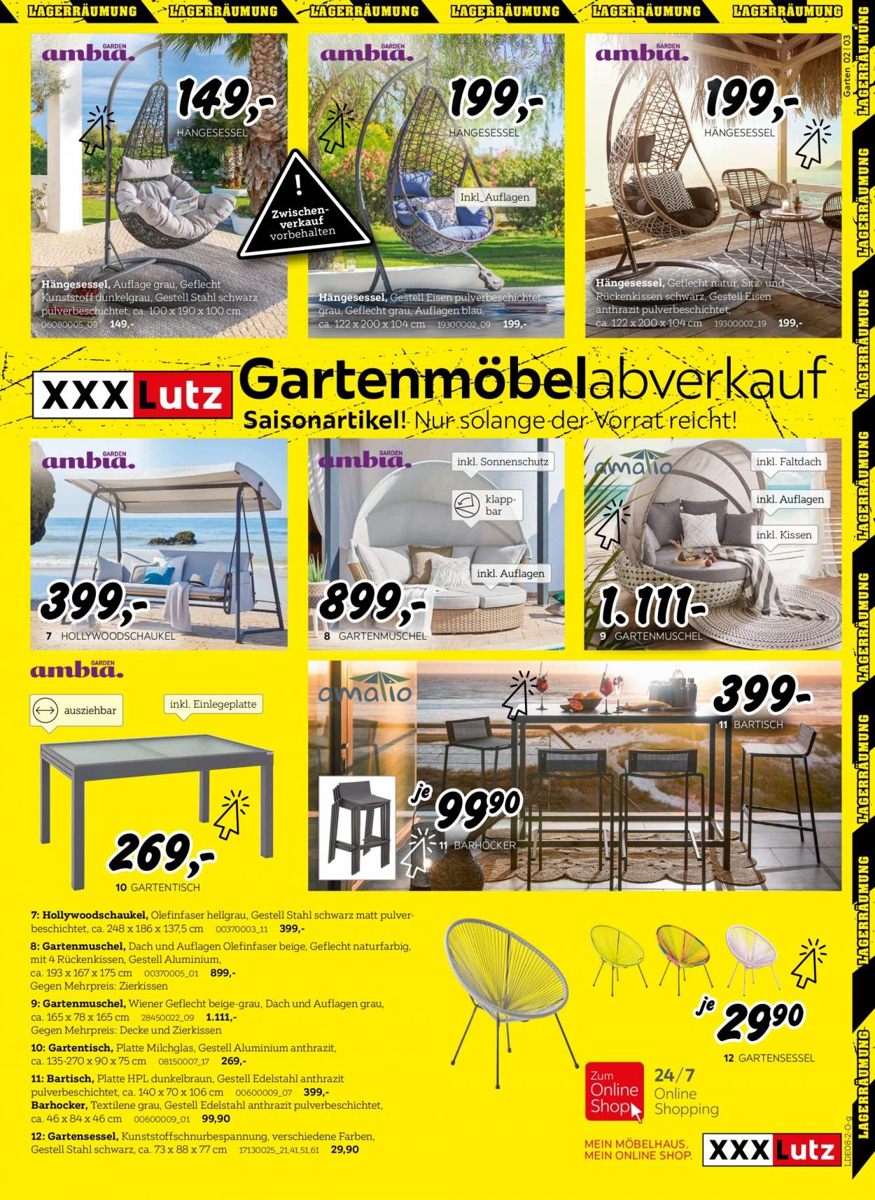 XXXLutz Prospekte  - 18.07.2022 - 14.08.2022. Seite 3