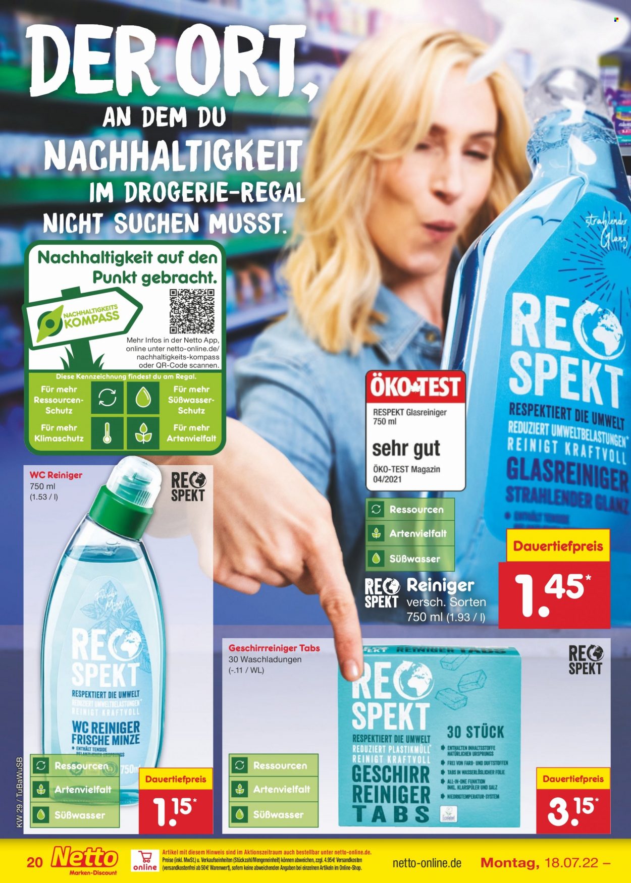 Netto Marken-Discount Prospekte  - 18.07.2022 - 23.07.2022. Seite 20