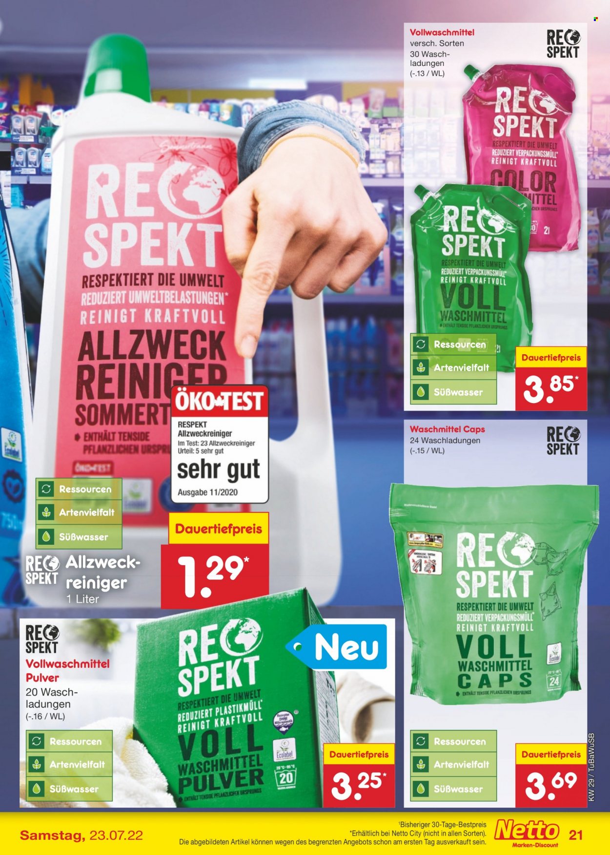 Netto Marken-Discount Prospekte  - 18.07.2022 - 23.07.2022. Seite 21