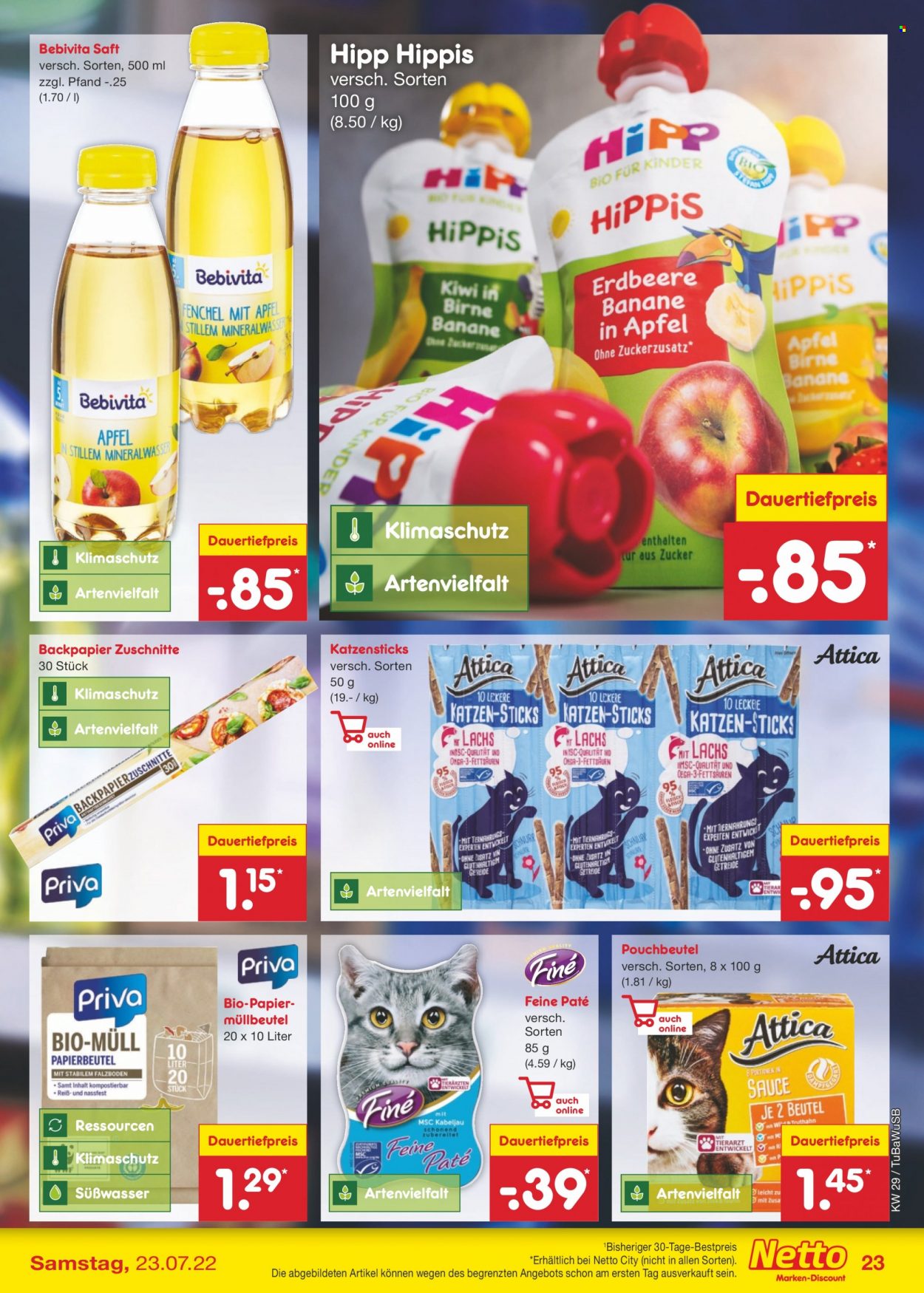 Netto Marken-Discount Prospekte  - 18.07.2022 - 23.07.2022. Seite 23